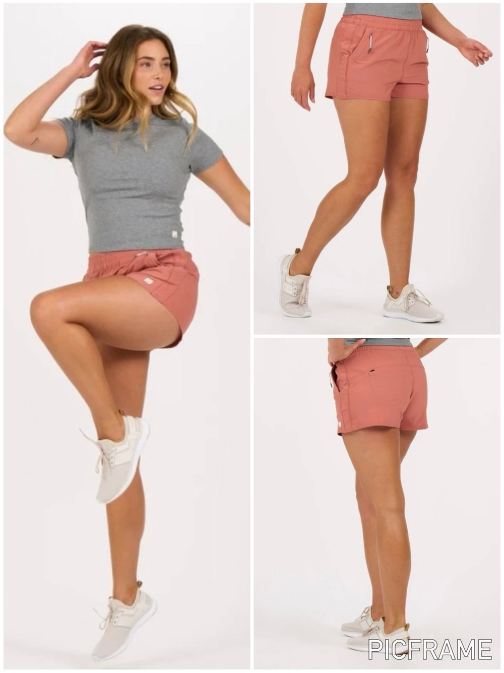 Vuori Dash Short Cinnamon Womens Large Performance Running Athletic Shorts
